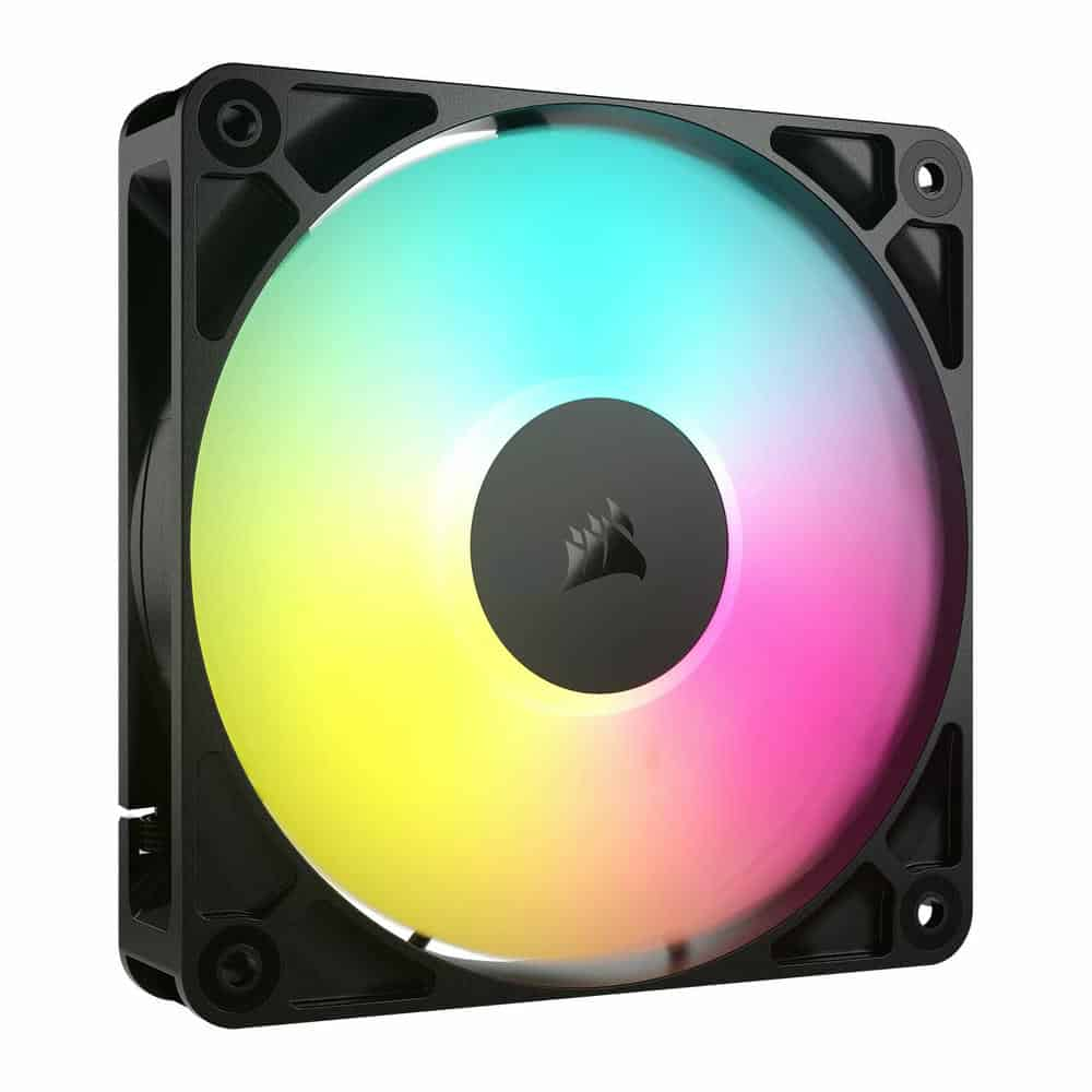 Corsair RS120 ARGB PWM 120mm Fan - Simplified Control - Daisy-Chain 4-Pin PWM